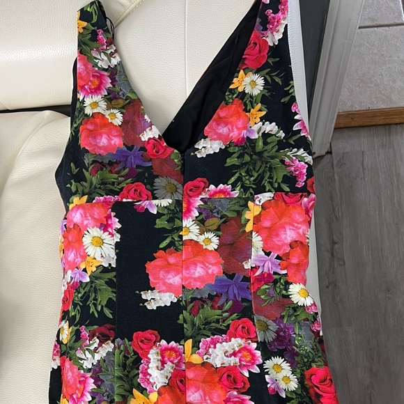 Aidan Matrix Floral Cocktail Dress - Picture 2 of 8